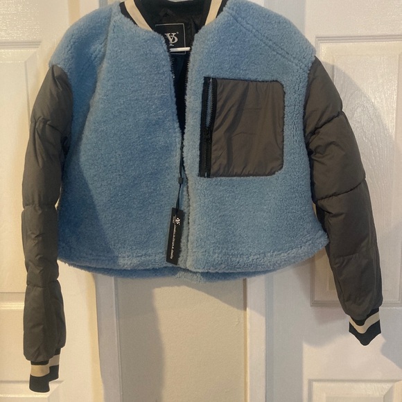 YOKIE  Women's Blue and Gray Jacket Size L - Picture 6 of 8